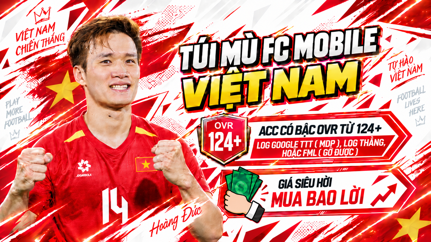 🇻🇳 Tùi Mù Acc Fc Mobile Việt Nam [ Log GG TTT ] + [ Bảo Đảm Ovr Trên 124 ]