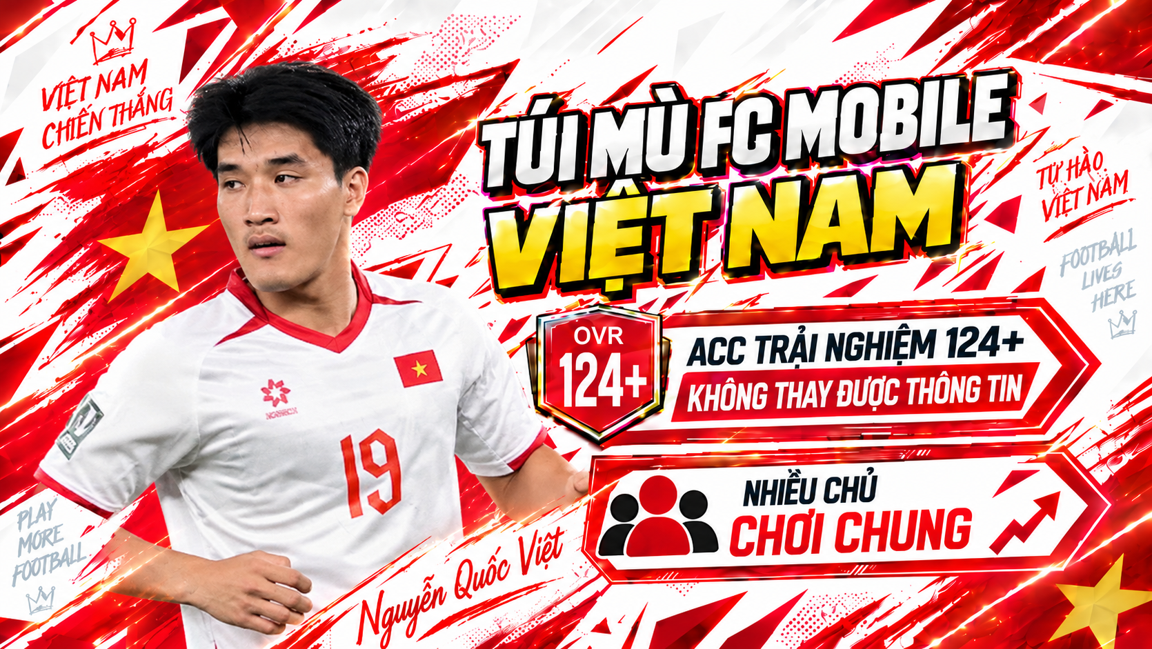 🇻🇳 Trải Nghiệm Nick Fc Mobile Việt Nam OVR 124+, [ Nhiều Chủ Chơi Chung ]