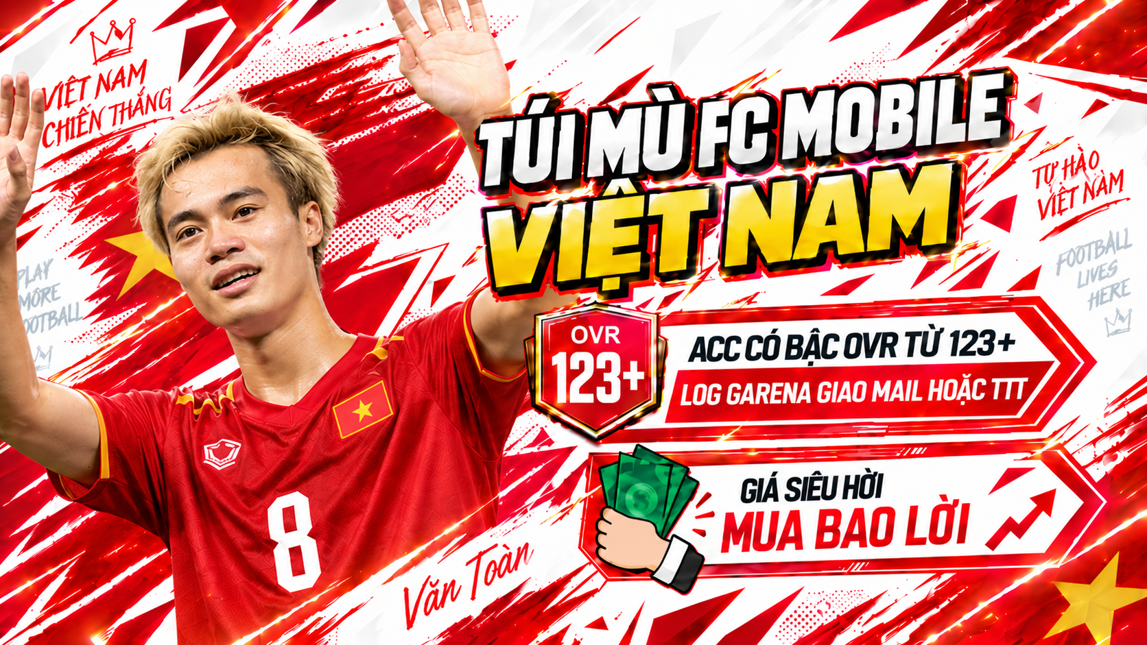 🇻🇳 Acc Fc Mobile Việt Nam [ GARENA Giao Mail ] + [ Đổi Thay TT Chính Chủ ] + [ Bảo Đảm Ovr Trên 123 ]